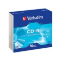 Matricas CD-R Verbatim 700MB 1x-52x Extra Protection Surface 10 Pack Slim