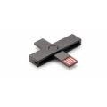 ID karšu lasītājs +ID eID / Smart Card Black USB