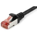 Kabelis Brackton Patch SF/UTP 0.25m CAT 6a Black