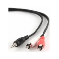 Kabelis Gembird 3.5mm Jack - 2x RCA 0.2m