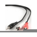 Kabelis Gembird 3.5mm Jack -2x RCA 5m