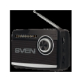 Speaker SVEN SRP-155, black (3W, Bluetooth, FM/AM/SW, USB, microSD, flashlight, battery) SV-022716