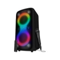 Portable speaker SVEN PS-1000, black, power output 2x80W (RMS), TWS, Bluetooth, FM, USB, LED-display, lithium battery SV-022686