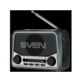 Speaker SVEN SRP-150, gray (3W, Bluetooth, FM/AM/SW, USB, microSD, flashlight, battery) SV-022600