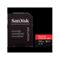 SANDISK Extreme PRO microSDXC 512GB + SD Adapter + 2 years RescuePRO Deluxe up to 200MB/s & 140MB/s Read/Write speeds A2 C10 V30 UHS-I U3 SDSQXCD-512G-GN6MA