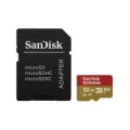 SANDISK Extreme microSDHC 32GB + SD Adapter + RescuePRO Deluxe 100MB/s A1 C10 V30 UHS-I U3 SDSQXAF-032G-GN6MA