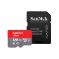 SANDISK Ultra microSDXC 128GB + SD Adapter 140MB/s A1 Class 10 UHS-I SDSQUAB-128G-GN6MA