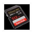 SANDISK Extreme PRO 512GB SDXC Memory Card + 2 years RescuePRO Deluxe up to 200MB/s & 140MB/s Read/Write speeds, UHS-I, Class 10, U3, V30 SDSDXXD-512G-GN4IN