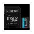 Kingston 64GB microSDXC Canvas Go Plus Gen4 200MB/s A2 U3 V30 Card + Adapter SDCG4/64GB