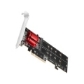Axagon PCEM2-ND PCIE 2X NVME M.2 CONTROLLERPCI-Express x8 internal controller for connecting two NVMe M.2 SSD disks to a computer. Supports main boards without PCIe Bifurcation. PCEM2-ND