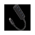 AXAGON HUE-M1C 4x USB3.2 Gen 1 MINI hub, metal, 20cm USB-C cable HUE-M1C