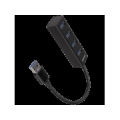 AXAGON HUE-M1A 4x USB3.2 Gen 1 MINI hub, metal, 20cm USB-A cable HUE-M1A