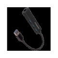 AXAGON HMA-GL3A 3x USB-A + GLAN, USB3.2 Gen 1 hub, metal, 20cm USB-A cable HMA-GL3A