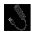 AXAGON HMA-CR3A 3x USB-A + SD/microSD, USB3.2 Gen 1 hub, metal, 20cm USB-A cable HMA-CR3A
