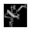 ONKRON Triple Monitor Desk Mount Stand for 13-32-Inch LCD LED Screens up to 8 kg, Black G280-B