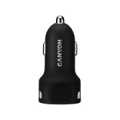 CANYON car charger C-04 2.4A/2USB-A Black CNE-CCA04B