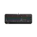 CANYON Hazard GK-6, Wired multimedia gaming keyboard with lighting effect, 108pcs rainbow LED, Numbers 104keys, EN double injection layout, cable length 1.8M, 450.5*163.7*42mm, 0.90kg, color black CND-SKB6-US