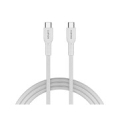 CANYON cable OnWire 60CL C-C 60W COLOR Braided 1m White CND-CCAP60AB10W