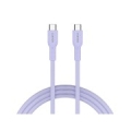 CANYON cable OnWire 60CL C-C 60W COLOR Braided 1m Purple CND-CCAP60AB10PU