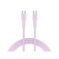 CANYON cable OnWire 60CL C-C 60W COLOR Braided 1m Pink CND-CCAP60AB10PK