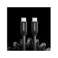 Axagon Data and charging USB 2.0 cable 1.1 m long. PD 60W, 3A. Black twisted. BUCM-CM20TB