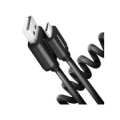 Axagon Data and charging USB 2.0 cable lengh 0.6m. 3A. Black twisted. BUCM-AM10TB