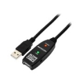 Axagon Active extension USB 2.0 A-M> A-F cable, 5 m long. Power supply option. ADR-205
