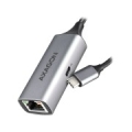 AXAGON ADE-TXPD USB-C USB3.2 Gen 1 -  Gigabit Ethernet + PD 100W, Switch comp., metal, grey ADE-TXPD