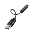 ADA-HA USB-A Hi-Res DAC audio adapter. External USB-A sound card to 3,5 mm jack, 384 kHz 32 bit DAC, stereo ADA-HA