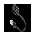 Axagon USB sound card with 15 cm cable and metal body. ADA-12