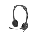 LOGITECH H111 Corded Stereo Headset - BLACK - 3.5 MM 981-000593