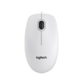 LOGITECH B100 Corded Mouse - WHITE - USB - B2B 910-003360