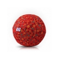 Bubabloon lateksa balons ar auduma pārvalku, Circles Red