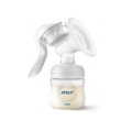 Philips Avent Lotus manuālais krūts piena sūknis ar trauciņiem piena/ēdiena uzglabāšanai (3 gab., + adapteris)
