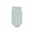 Lodger Romper Sprinkle kokvilnas bodijs bez piedurknēm,Leaf, 68 cm