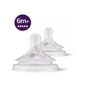 Philips Avent Natural Response pudeļu silikona knupīši, ļoti ātra plūsma, 6m+ (2 gab.)