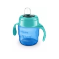 Philips Avent Easy Sip mācību krūzīte ar rokturiem,  6M+, 200ml, silikona snīpis, zaļa