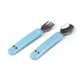Kidsme karotīte un dakšiņa, Aquamarine, no 6 mēn.
