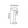 LED line lite galda lampa RIWIA 1W, 120lm, 1800mAh, gold (204492)
