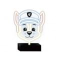 PAW PATROL Led neona lampa uz statīva bērniem, Ķepu patruļa-Chase