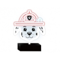 PAW PATROL Led neona lampa uz statīva bērniem, Ķepu patruļa-Marshall