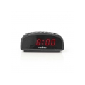 Nedis digitālais radio modinātājs, melns