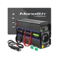 Qoltec ® Qoltec Monolith sprieguma pārveidotājs 600 MS Wave | 12V uz 230V | 300/600 W | USB