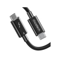 Cable CHOETECH Thunderbolt 4, USB-C to USB-C, 40Gbps, 100W, 20V/ 5A, 8K/ 60Hz, 0.8m