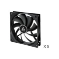 ARCTIC F12, 3-pin, 120mm, Case Fans, black, 5 pcs