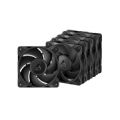 ARCTIC P12 PRO PWM PST High-Performance Fans x5, 4-pin, 120mm, black