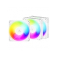 ARCTIC P12 PRO Reverse PWM PST A-RGB High-Performance Fans, 4-pin, 120mm, 3pcs (White)