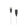 Silicone Cable USB- Lightning, 1m (white)