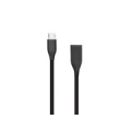 Silicone cable USB - Micro USB (black, 2m)