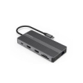 Adapter USB Type-C - 2x HDMI, VGA, LAN, 3x USB Type-A, SD, TF, USB Type-C PD100W, Aux